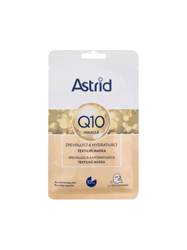 Astrid Q10 Miracle Firming and Hydrating Sheet Mask Маска за лице за жени 1 бр