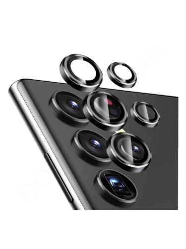 Протектор задна камера метални рингове MBX за Samsung Galaxy S23 Ultra (S918B), Черен