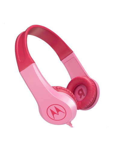 Слушалки за деца с кабел Motorola Squads 200BL розови