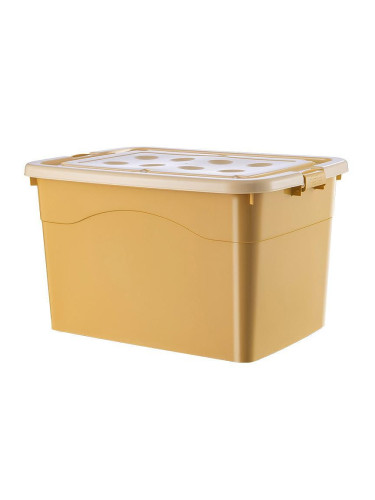 Кутия за  съхранение на колелца 50L. Жълта