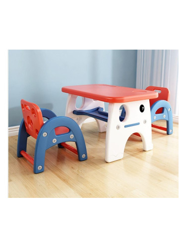 Детска маса с две столчета SAMBI, коралово