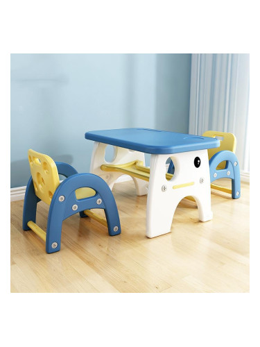 Детска маса с две столчета SAMBI, лимонено