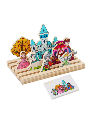 Детска дървена игра- Куклен театър - Принцеса