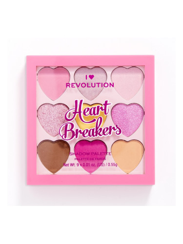 I HEART REVOLUTION Heartbreakers Palette Candyfloss Сенки палитра  60gr