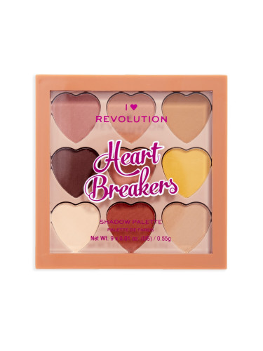 I HEART REVOLUTION Heartbreakers Palette Plush Сенки палитра  60gr