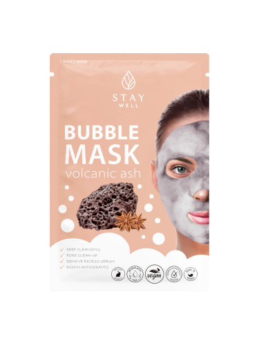 STAY WELL Deep Cleansing Bubble Mask – VOLCANIC Маска за лице дамски  