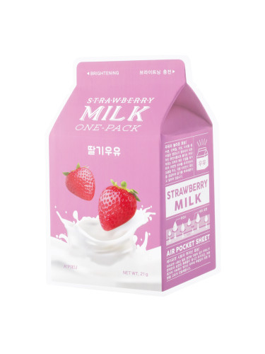 A'PIEU Strawberry Milk One-Pack Маска за лице дамски  