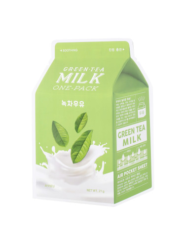 A'PIEU Green Tea Milk One-Pack  Маска за лице дамски  