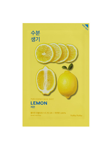 HOLIKA HOLIKA Pure Essence Mask Sheet - Lemon Маска за лице дамски  