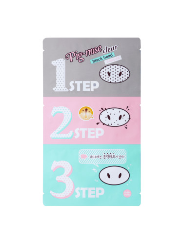 HOLIKA HOLIKA Pig Nose Clear Black Head 3-Step Почистващи лепенки дамски  