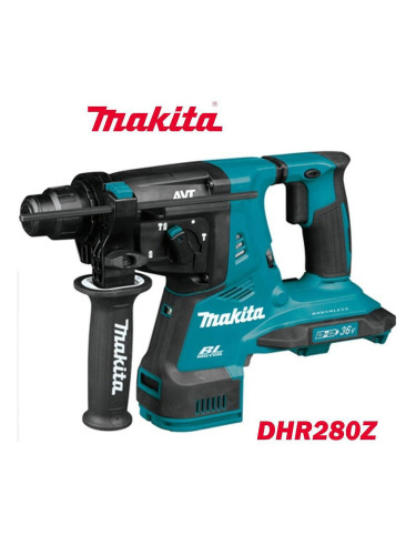 Перфоратор акумулаторен Makita DHR280Z, 18+18V, LXT, SDS-Plus, 2.8J