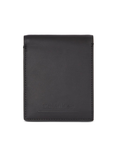 Calvin Klein Мъжки портфейл Ck Must Bifold 5Cc W/Coin K50K510877 Черен