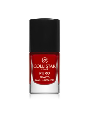 Collistar Puro Long-Lasting Nail Lacquer дълготраен лак за нокти цвят 109 Papavero Ipnotico 10 мл.