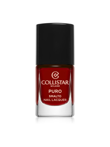Collistar Puro Long-Lasting Nail Lacquer дълготраен лак за нокти цвят 111 Rosso Milano 10 мл.