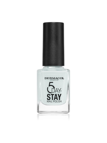 Dermacol 5 Day Stay дълготраен лак за нокти цвят 56 Artic White 11 мл.