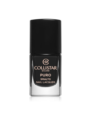 Collistar Puro Long-Lasting Nail Lacquer дълготраен лак за нокти цвят 313 Nero Intenso 10 мл.