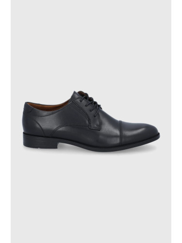 Кожени половинки обувки Aldo Cortleyflex мъжки в черно 13180585
