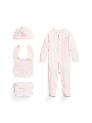 Комплект за бебета Polo Ralph Lauren в розово