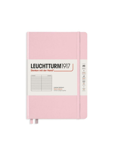 Тефтер А5 Leuchtturm1917 Muted Colors Collection Powder, твърди корици, Чисто бяла