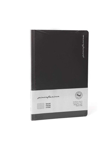 Тетрадка Pininfarina - Stone Paper, каменна хартия, черна