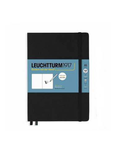 Тефтер А5 Leuchtturm1917 New Sketchbook Medium Black, твърди корици