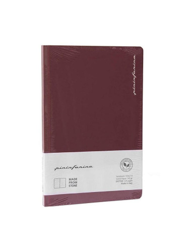 Тетрадка Pininfarina - Stone Paper, каменна хартия, на точки, червена