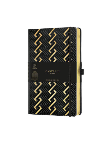 Тефтер Castelli Milano C&G - Roman Gold, 13см x 21см, на редове
