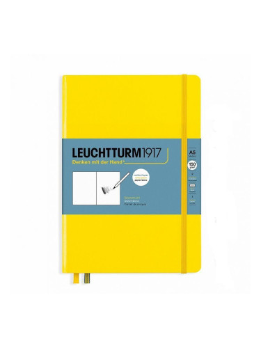 Тефтер А5 Leuchtturm1917 New Sketchbook Medium Lemon, твърди корици