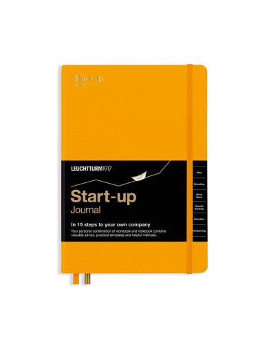 Тефтер А5 Leuchtturm1917 Start-up Journal, Rising Sun, твърди корици, на Английски