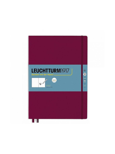 Тефтер А4+ Leuchtturm1917 New Sketchbook Master Port Red, твърди корици