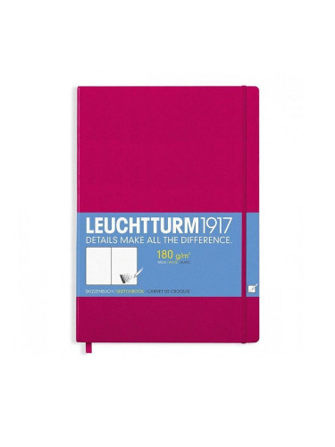 Тефтер А4+ Leuchtturm1917 Sketchbook Master Berry, твърди корици
