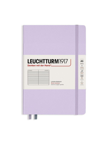 Тефтер А5 Leuchtturm1917  Smooth Colors Collection Lilac, твърди корици, Точки