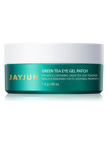 Jayjun Eye Gel Patch Green Tea хидрогелова маска за зоната около очите за освежаване и хидратация 60x1,4 гр.