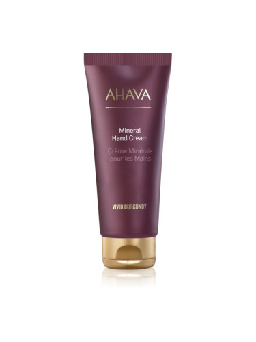 AHAVA Vivid Burgundy хидратиращ крем за ръце с минерали от Мъртво море 100 мл.