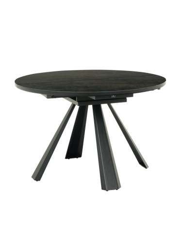 Разтегателна трапезна маса - черна