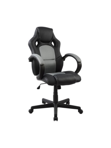 Геймърски стол  черно-сив цвят