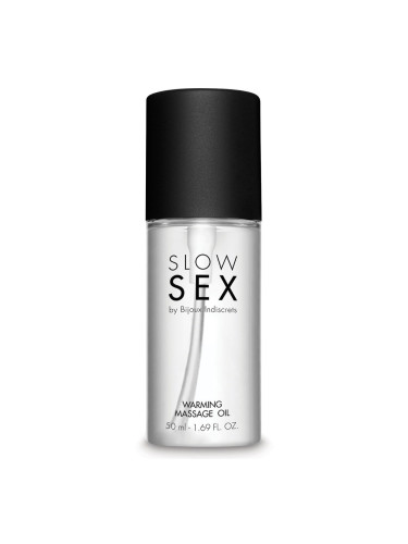 BIJOUX INDISCRETS SLOW SEX WARMING MASSAGE ОIL Масло за тяло унисекс 50ml