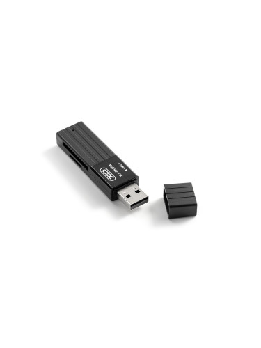 Преходник адаптер 2in1 SD и micro SD, XO DK05A USB card reader, Черен