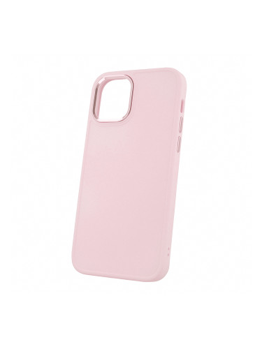 Силиконов кейс bSmart Silicone Satin Case, За iPhone 12/12 Pro (6.1), Бледорозов