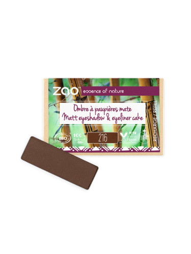 ZAO Organic - Матови сенки за очи - пълнител