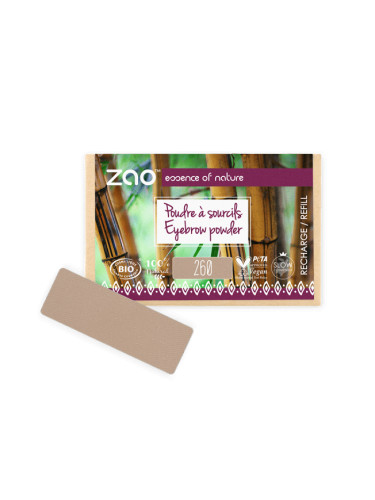 Сенки за вежди - Пълнител (3 цвята) - Zao Organic