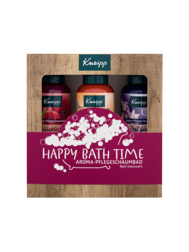 Kneipp Happy Bath Time Подаръчен комплект пяна за вана Dream Time 100 ml + пяна за вана Good Mood 100 ml + пяна за вана Happy Time-Out 100 ml