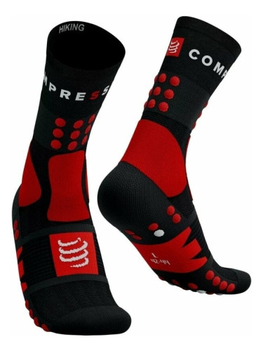 Compressport Hiking Black/Red/White T1 Чорапи за бягане