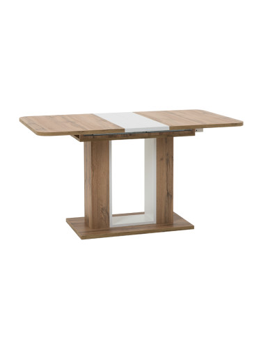 Разтегателна трапезна маса  - дъб вотан - бял