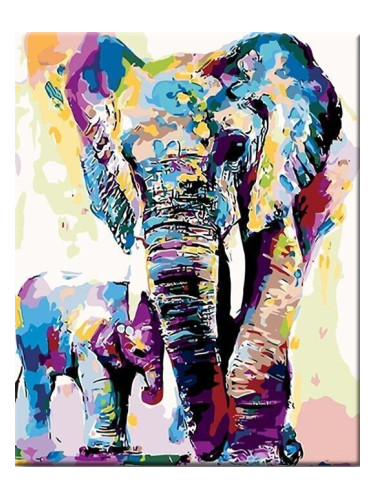 Zuty Мозайка Рисувани слонове