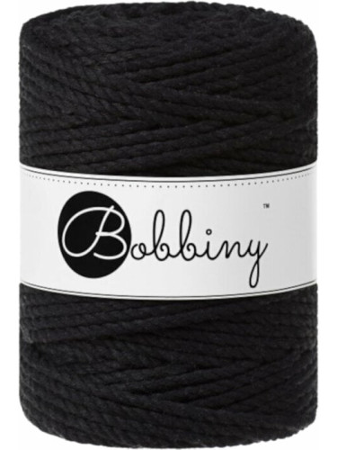 Bobbiny 3PLY Macrame Rope 5 mm 100 m Black юта