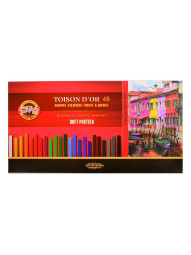 KOH-I-NOOR Toisor D'or Soft Pastels Комплект сухи пастели 48 бр