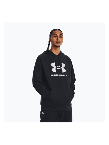 Мъжка качулка Under Armour Rival Fleece Logo HD black/white
