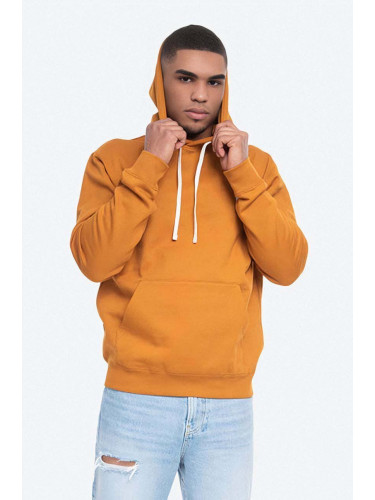 Суичър Wood Wood Ian Hoodie Camel 10025605.2424 в бордо с качулка с принт