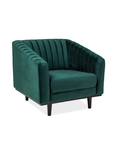 Кадифено кресло - зелено Bluvel 78
